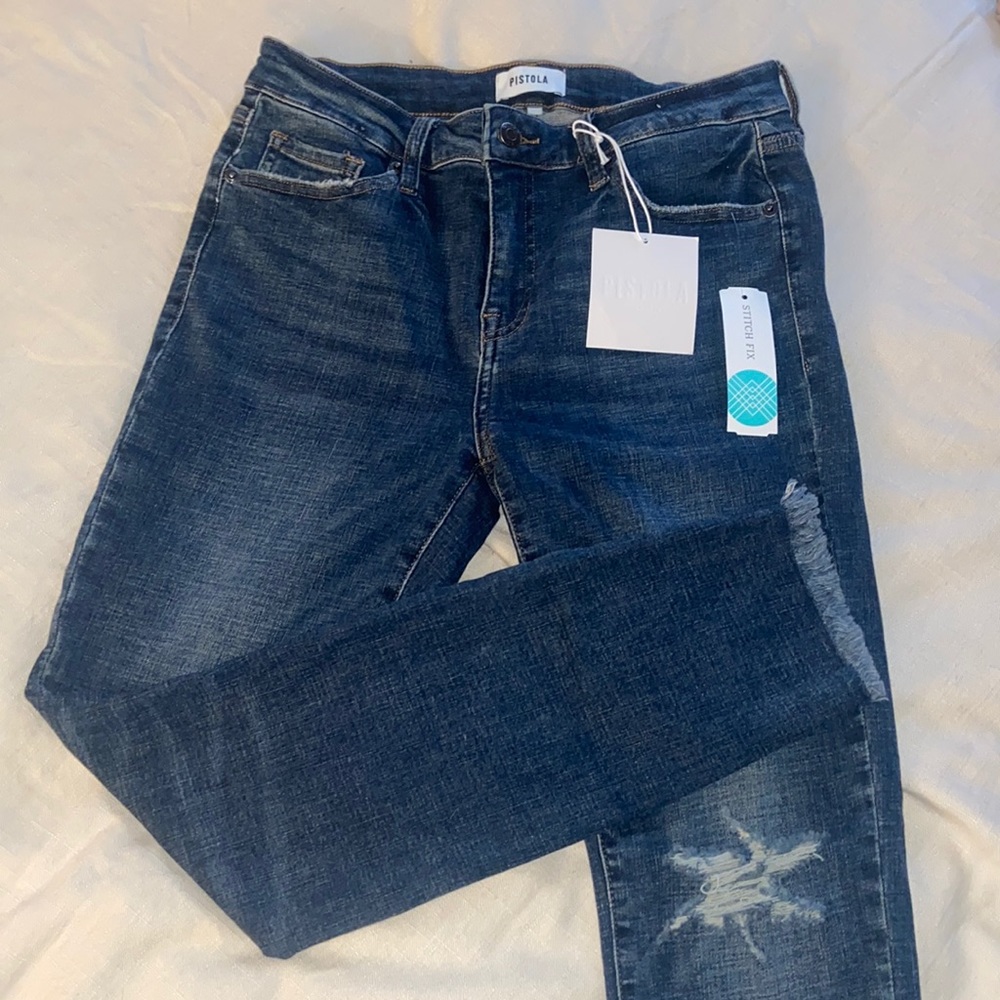 Pistola Arielle Skinny Distressed Jean